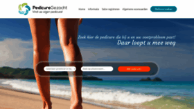 What Pedicuregezocht.nl website looked like in 2021 (3 years ago)