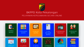 What Pamomong.pekalongankota.go.id website looked like in 2021 (2 years ago)