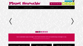What Planetsmoothie.com website looked like in 2021 (3 years ago)