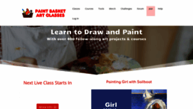 What Paintbasket.com website looked like in 2021 (2 years ago)