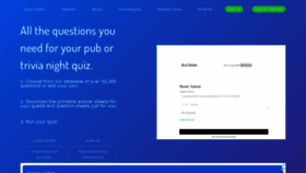 What Pubquizcreator.com website looked like in 2021 (2 years ago)