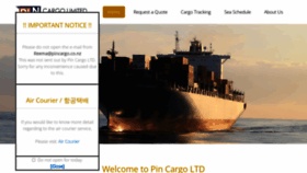 What Pincargo.co.nz website looked like in 2021 (2 years ago)