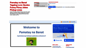 What Pamataynabanat.blogspot.com website looked like in 2021 (2 years ago)