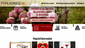 What Pohladnice.sk website looked like in 2021 (2 years ago)