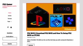 What Ps2gamer.com website looked like in 2021 (2 years ago)