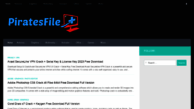 What Piratesfile.com website looked like in 2021 (2 years ago)