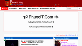 What Phuocit.com website looked like in 2021 (2 years ago)
