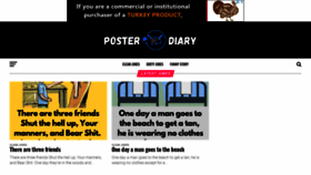 What Posterdiary.com website looked like in 2021 (2 years ago)
