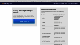 What Packagetrkr.com website looked like in 2021 (2 years ago)