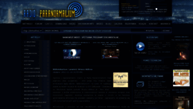 What Paranormalium.pl website looked like in 2021 (2 years ago)