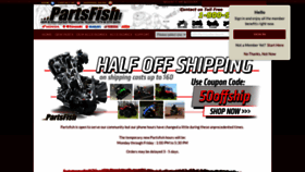 What Partsfish.com website looked like in 2021 (2 years ago)