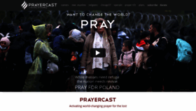 What Prayercast.com website looked like in 2021 (2 years ago)