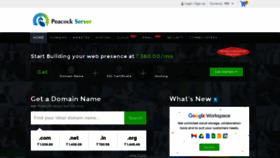 What Peacockserver.com website looked like in 2021 (2 years ago)