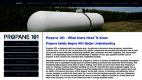 What Propane101.com website looked like in 2021 (2 years ago)