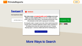 What Privatereports.com website looked like in 2021 (2 years ago)