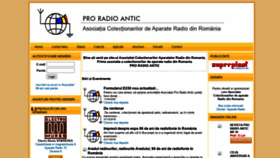 What Proradioantic.ro website looked like in 2021 (2 years ago)