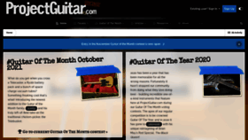 What Projectguitar.com website looked like in 2021 (2 years ago)