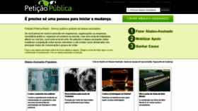 What Peticaopublica.com.br website looked like in 2021 (2 years ago)