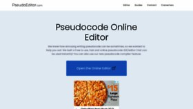 What Pseudoeditor.com website looked like in 2021 (2 years ago)