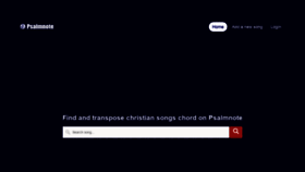 What Psalmnote.com website looked like in 2021 (2 years ago)