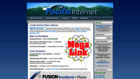 What Pacific.net website looked like in 2021 (2 years ago)