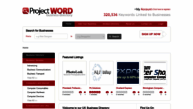 What Projectword.co.uk website looked like in 2021 (2 years ago)