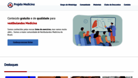 What Projetomedicina.com.br website looked like in 2021 (2 years ago)
