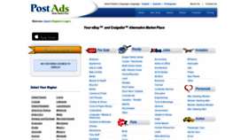 What Postads.com website looked like in 2021 (2 years ago)