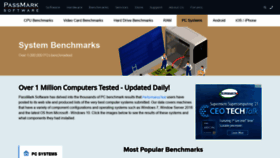 What Pcbenchmarks.net website looked like in 2021 (2 years ago)