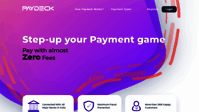 What Paydeck.in website looked like in 2021 (2 years ago)