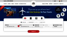 What Pacetravels.com website looked like in 2021 (2 years ago)