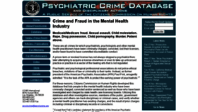 What Psychcrime.org website looked like in 2021 (2 years ago)