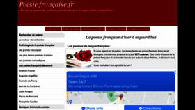 What Poesie-francaise.fr website looked like in 2021 (2 years ago)