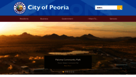 What Peoriaaz.gov website looked like in 2021 (4 years ago)