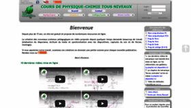 What Physagreg.fr website looked like in 2021 (2 years ago)