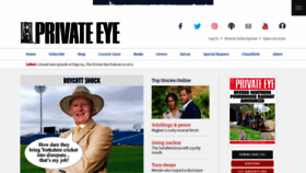 What Private-eye.co.uk website looked like in 2021 (2 years ago)