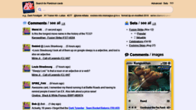 What Pkmncards.com website looked like in 2021 (2 years ago)