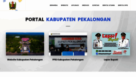 What Pekalongankab.go.id website looked like in 2021 (2 years ago)