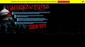What Punkvoter.com website looked like in 2021 (2 years ago)