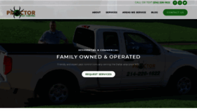What Proctorpestcontrol.com website looked like in 2021 (2 years ago)