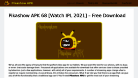 What Pikashowapk.com website looked like in 2021 (2 years ago)