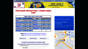 What Postcodesite.co.za website looked like in 2021 (2 years ago)