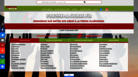 What Pressealgerie.fr website looked like in 2021 (2 years ago)