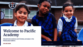 What Pacificacademy.net website looked like in 2021 (2 years ago)