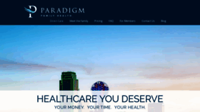 What Paradigmfamilyhealth.com website looked like in 2021 (3 years ago)