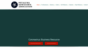 What Petalumadowntown.com website looked like in 2021 (2 years ago)