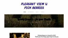 What Pleasantviewupickberries.com website looked like in 2021 (2 years ago)