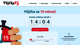 What Pujcka15.cz website looked like in 2021 (2 years ago)