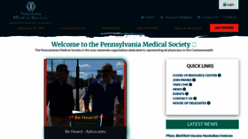 What Pamedsoc.org website looked like in 2021 (2 years ago)