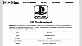 What Ps2-bios.com website looked like in 2021 (2 years ago)